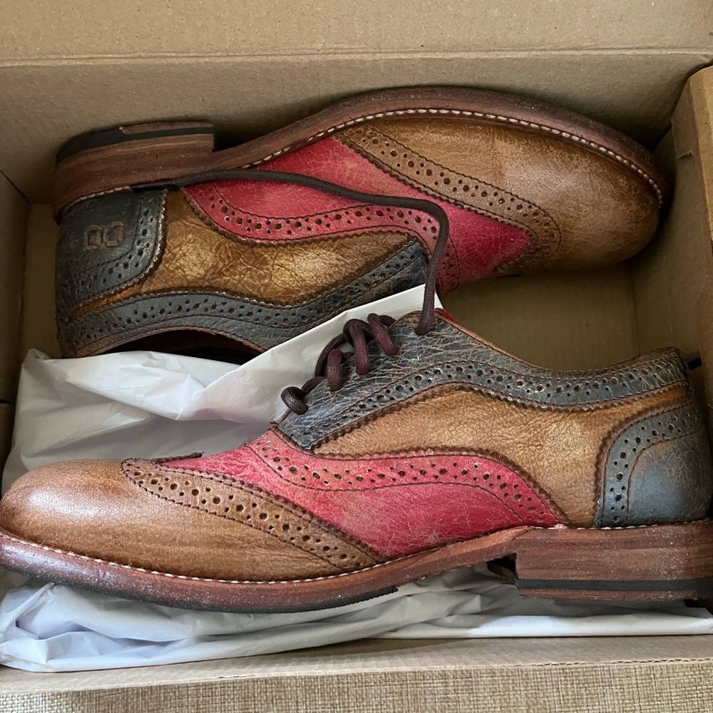 BED|STU Brown and Pink Oxford Derbys - Picture 7 of 8
